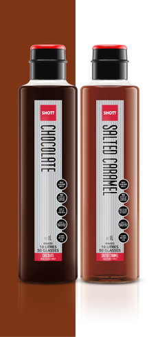 SHOTT Chocolate and Salted Caramel syrups used in this recipe